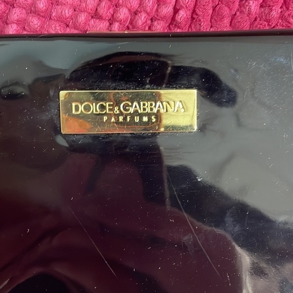 Dolce Gabbana Parfums Bag Clutch Black Vinyl - Picture 6 of 9